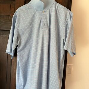 PGA Tour Blue Polo Shirt Casual Comfort